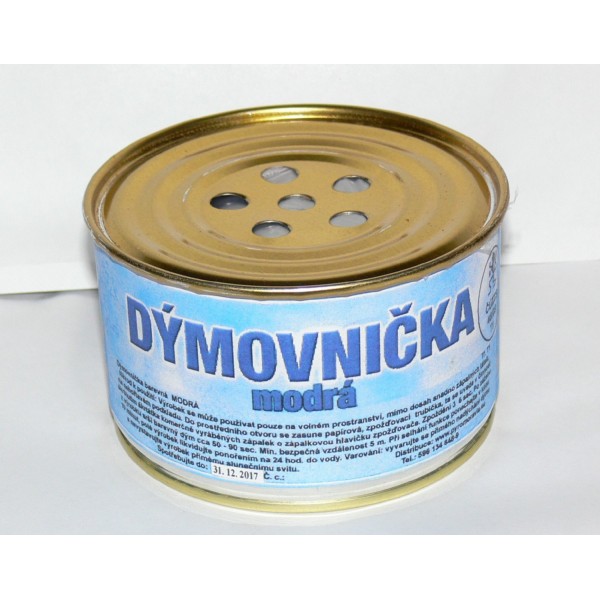 dymovnice velka plechova modra